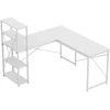 Mark Adler Meester Group Sp. su o.o. Corner desk with shelves Leader 5.9 Baltas 145 cm