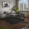 Tulano Meester Group Sp. su o.o. Cozy 20 Graphite baby playpen - 130 cm