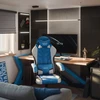 Meester Group Sp. z o.o. Force 2.7 Mėlyna velour gaming chair