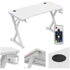 Huzaro Hero 2.3 RGB Gaming Desk baltas