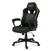 Žaidimų kėdė Huzaro Force 2.5 RGB Carbon Mesh su pašvietimu Gaming Chair, Juoda
