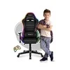 Žaidimų kėdė vaikams Huzaro Ranger 6.0 RGB, Juodos spalvos