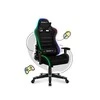 Žaidimų kėdė vaikams Huzaro Ranger 6.0 RGB, Juodos spalvos