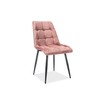 Signal Meble CHIC VELVET KĖDĖ Juodas RĖMAS / ANTIQUE Rožinis BLUVEL 52