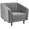 Signal Meble Fotelis Signal ASPREY 1 VELVET, pilkas