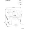 Fotelis Signal Meble Signal Fotel Camellia 1 Velvet