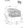 Signal Meble Fotelis Clover Brego, pilkas