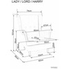 Fotelis Signal Meble „Fotel Lady Velvet“