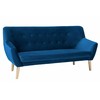 Fotelis Signal Meble Sofa NORDIC 3 VELVET, tamsiai mėlyna