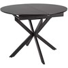 Signal Meble Valgomojo stalas SIGNAL Gaston Ceramic, 100(135)x100x75 cm, juodas