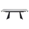 Signal Meble Valgomojo stalas Laconi, 160-220 x 90 cm, balta