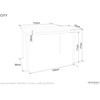 Signal Meble Valgomojo stalas SIGNAL City, 110x75x77 cm