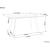 Signal Meble Valgomojo stalas BRICK, 120(160) x 80 cm