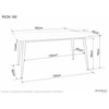 Signal Meble Valgomojo stalas SIGNAL Rion 160x90x76 cm, juoda