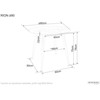 Signal Meble Valgomojo stalas SIGNAL Rion 90x90x76 cm, balta/juoda