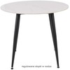 Signal Meble Valgomojo stalas SIGNAL Rion 90x90x76 cm, balta/juoda