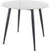 Signal Meble Valgomojo stalas SIGNAL Rion 90x90x76 cm, balta/juoda