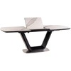 Signal Meble Valgomojo stalas ARMANI CERAMIC, 160 x 90 cm, balta/juoda