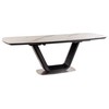 Signal Meble Valgomojo stalas ARMANI CERAMIC, 160 x 90 cm, balta/juoda