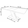 Signal Meble Valgomojo stalas EXEL, 140(180) x 85 cm