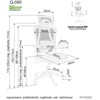 Signal Meble Fotel Q-080M pasukama kėdė
