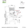 Signal Meble Biuro kėdė Q-724, pilka