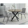 Signal Meble Valgomojo stalas SIGNAL Gaston, 100(135)x100x75 cm, ruda/juoda
