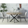 Signal Meble Valgomojo stalas SIGNAL Gaston, 100(135)x100x75 cm, ruda/juoda