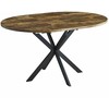 Signal Meble Valgomojo stalas SIGNAL Gaston, 100(135)x100x75 cm, ruda/juoda