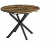 Signal Meble Valgomojo stalas SIGNAL Gaston, 100(135)x100x75 cm, ruda/juoda
