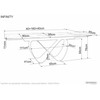 Signal Meble Valgomojo stalas, 160(240) x 95 cm