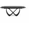 Signal Meble Valgomojo stalas INFINITY CERAMIC, 160-240x95x76 cm, juodas