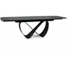 Signal Meble Valgomojo stalas INFINITY CERAMIC, 160-240x95x76 cm, juodas