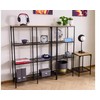 Signal Meble Pastatoma lentyna Lex A, 100x36x136 cm, juoda/ąžuolo