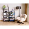 Signal Meble Pastatoma lentyna Loft R4, 60x30x115 cm, juoda