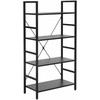 Signal Meble Pastatoma lentyna Loft R4, 60x30x115 cm, juoda
