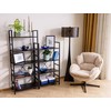 Signal Meble Pastatoma lentyna Loft R4, 60x30x115 cm, juoda