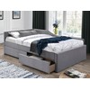 Signal Meble Viengulė lova ELIOT VELVET 120X200, Pilka