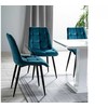 Signal Meble CHIC VELVET KĖDĖ Juodas RĖMAS / TURQUOISE BLUVEL 85