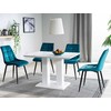 Signal Meble CHIC VELVET KĖDĖ Juodas RĖMAS / TURQUOISE BLUVEL 85