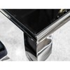 Signal Meble Valgomojo stalas PRINCE, 150 x 90 cm, juoda/chromo
