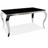 Signal Meble Valgomojo stalas PRINCE, 150 x 90 cm, juoda/chromo