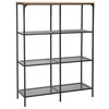 Signal Meble Pastatoma lentyna Lex A, 100x36x136 cm, juoda/ąžuolo