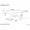 Signal Meble Valgomojo stalas SALVADORE, 160(240) x 90 cm