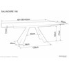 Signal Meble Valgomojo stalas SALVADORE, 180(260) x 90 cm