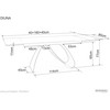 Signal Meble Valgomojo stalas DIUNA, 160(240) x 90 cm
