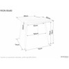 Signal Meble Valgomojo stalas SIGNAL Rion 80x80x76 cm, juoda