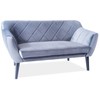 Fotelis Signal Meble Sofa KARO 2 VELVET, pilka