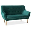 Fotelis Signal Meble Sofa NORDIC 2 VELVET, žalia