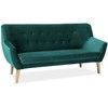Fotelis Signal Meble Sofa NORDIC 3 VELVET, žalia